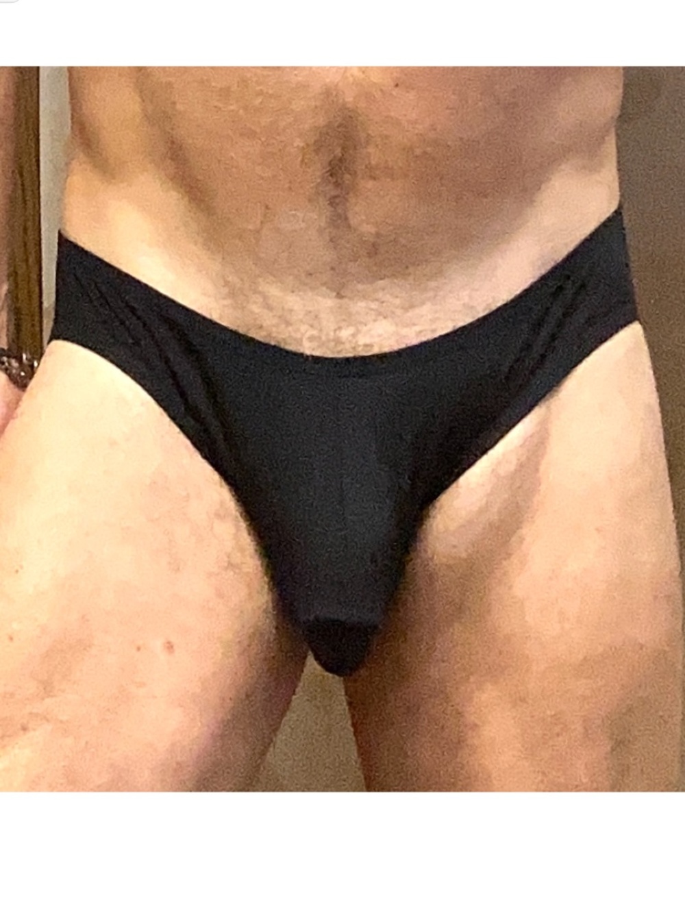 Sexy black briefs with stitching on back for great fit.